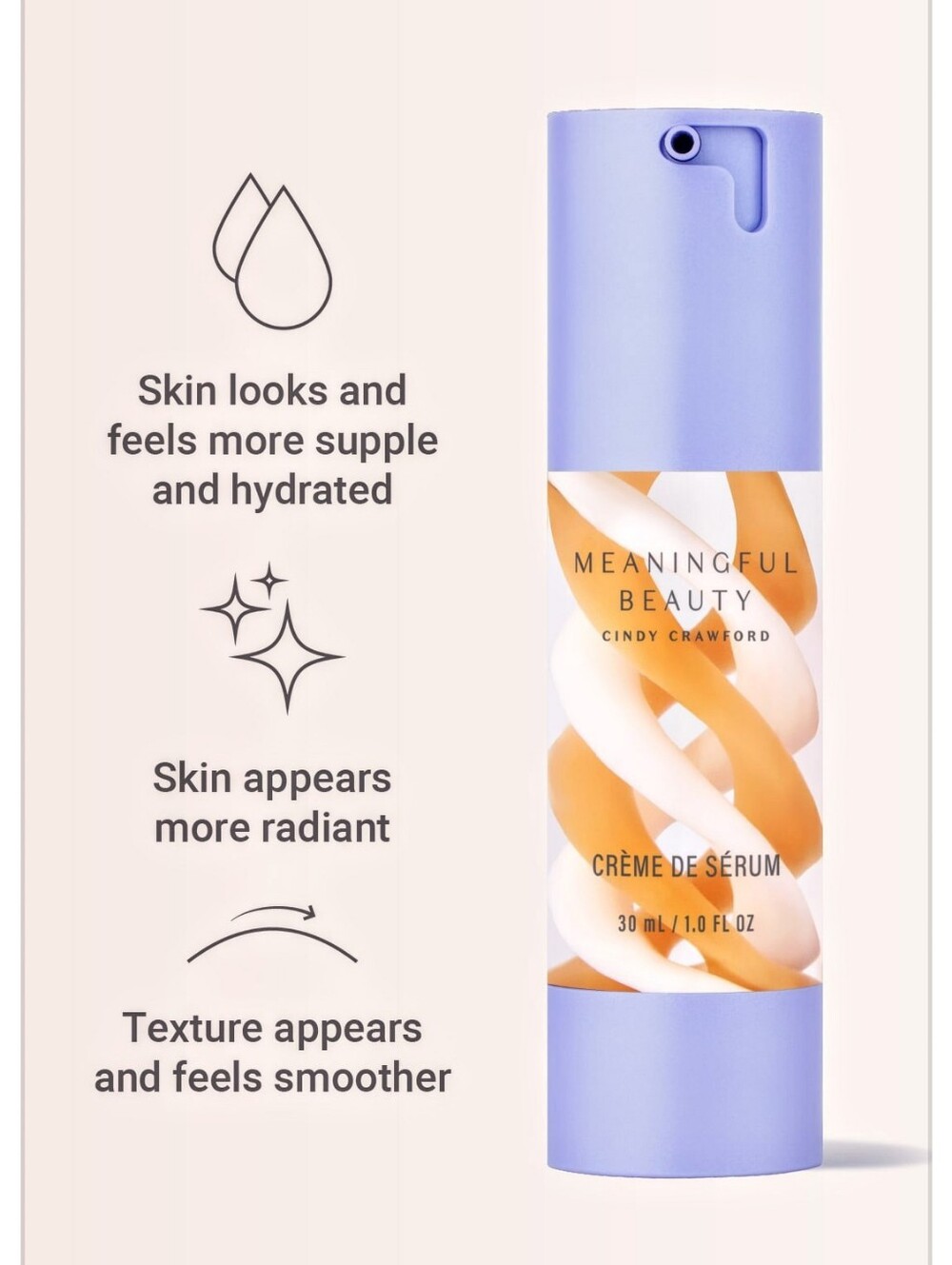 Meaningful Beauty 'Creme De Serum' Nighttime Face Moisturizer 1.0 Fl. Oz. *NEW* - Picture 2 of 3